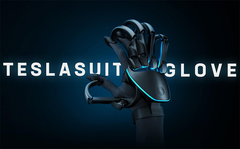 Teslasuit haptické rukavice navodí pocit fyzického světa v tom virtuálním