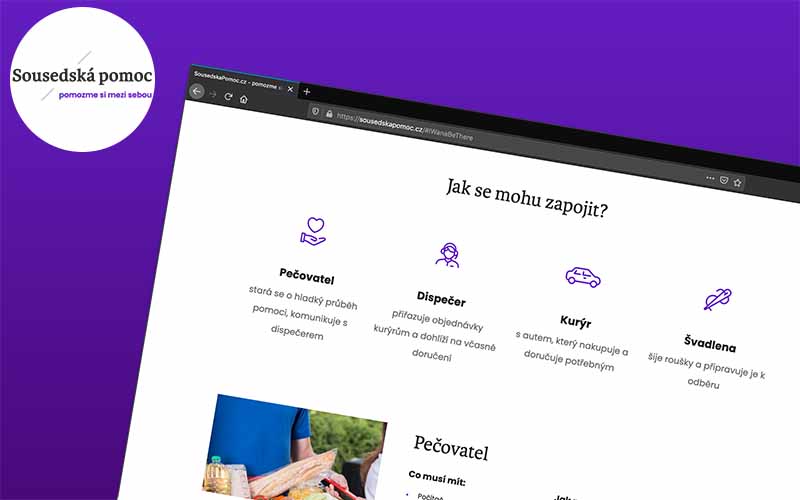 SousedskaPomoc.cz rozváží potraviny a léky do nejpostiženějších oblastí