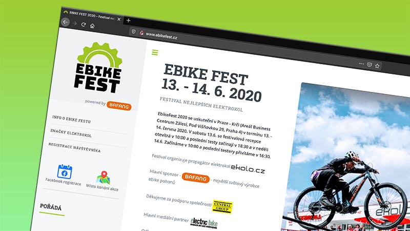 Ebike Fest v Praze přinese testování desítek elektrokol